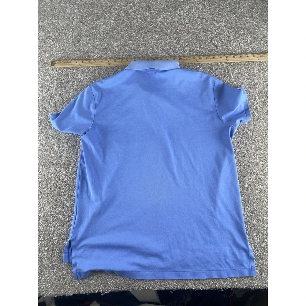 Polo Ralph Lauren Blue Pima Soft Touch Cotton Polo Mens XL Classic Flesh Pony‎